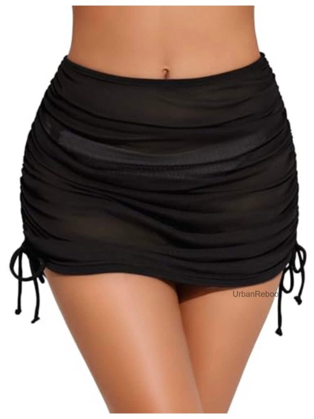 Swimsuit Cover Up Skirt Drawstring Beach Sarong Wrap
